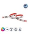 GloboStar® 81732 Car Backlit LED Strip Εύκαμπτη Ταινία 100cm Σήμανσης DRL Αυτοκινήτου 5 Προγραμμάτα Φωτισμού LED SMD 5050 7.6W DC 9-30V Αδιάβροχη IP65 RGB - 2 Χρόνια Εγγύηση